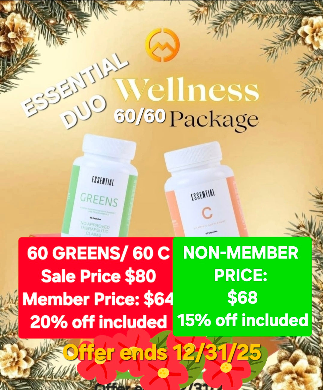 MCC ESSENTIAL DUO 60/60-SALE ENDS 12/31/25-READY TO SHIP!