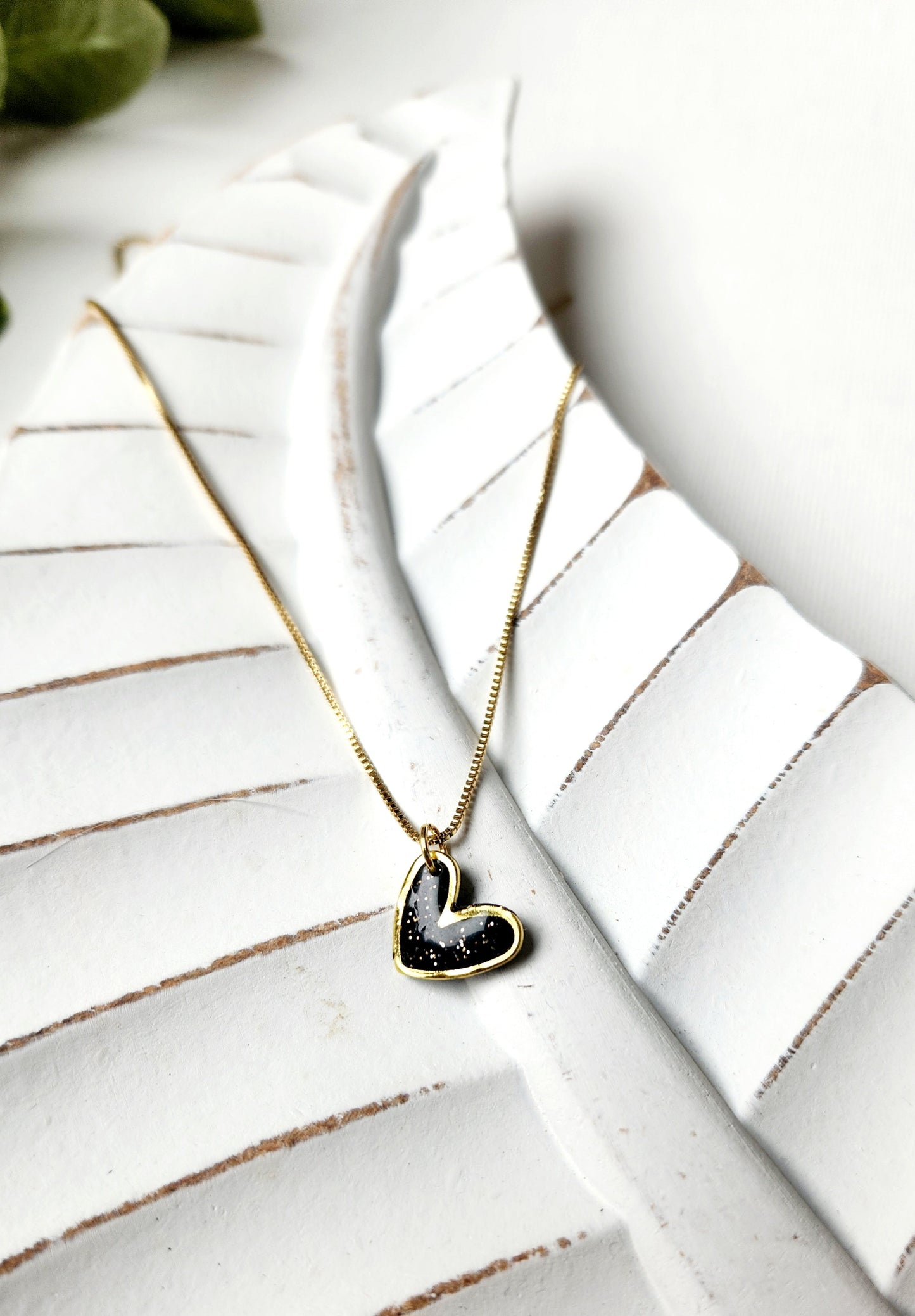 Gold heart necklace