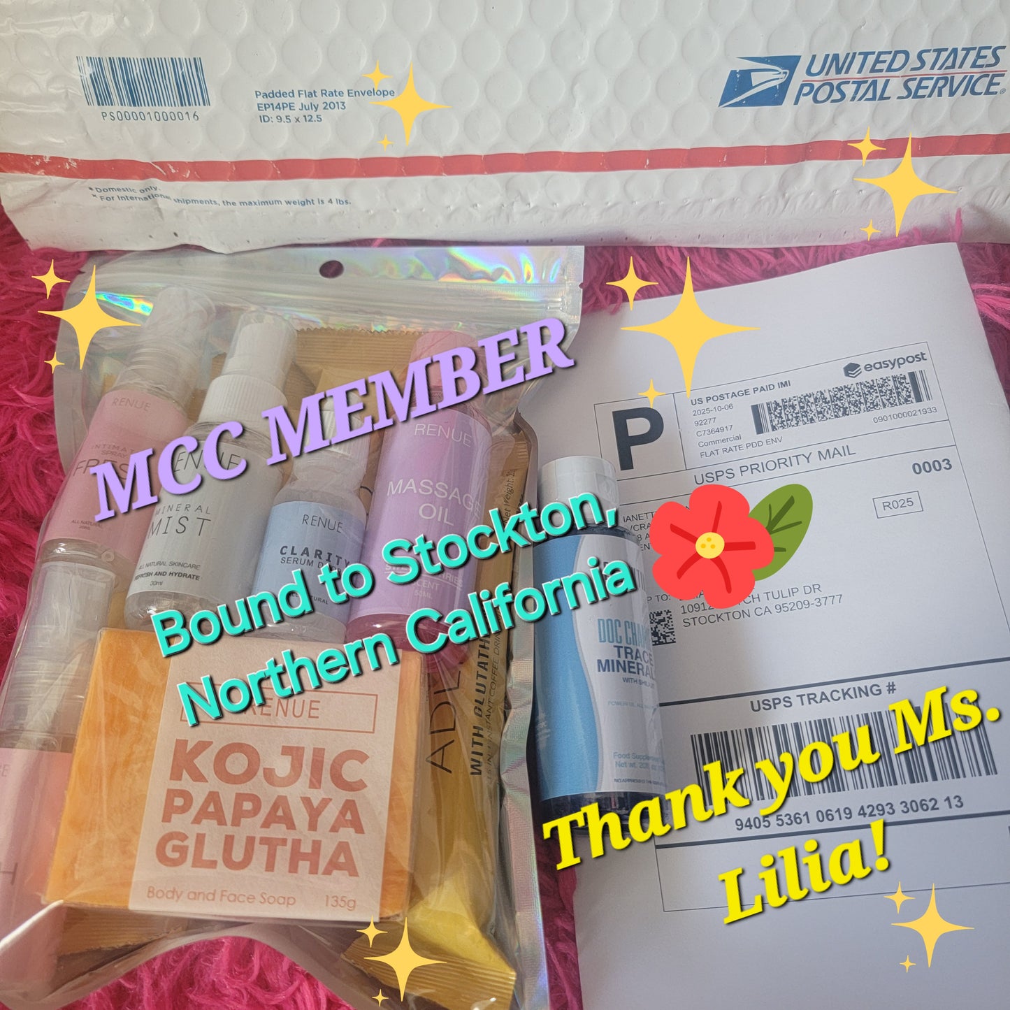 Bound to STOCKTON, California (Northern) USA