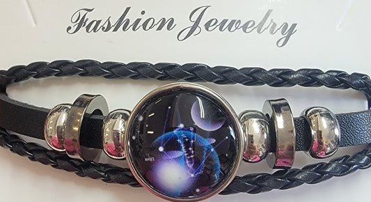 Constellation (Zodiac)-LIBRA- FAUX LEATHER BRACELET