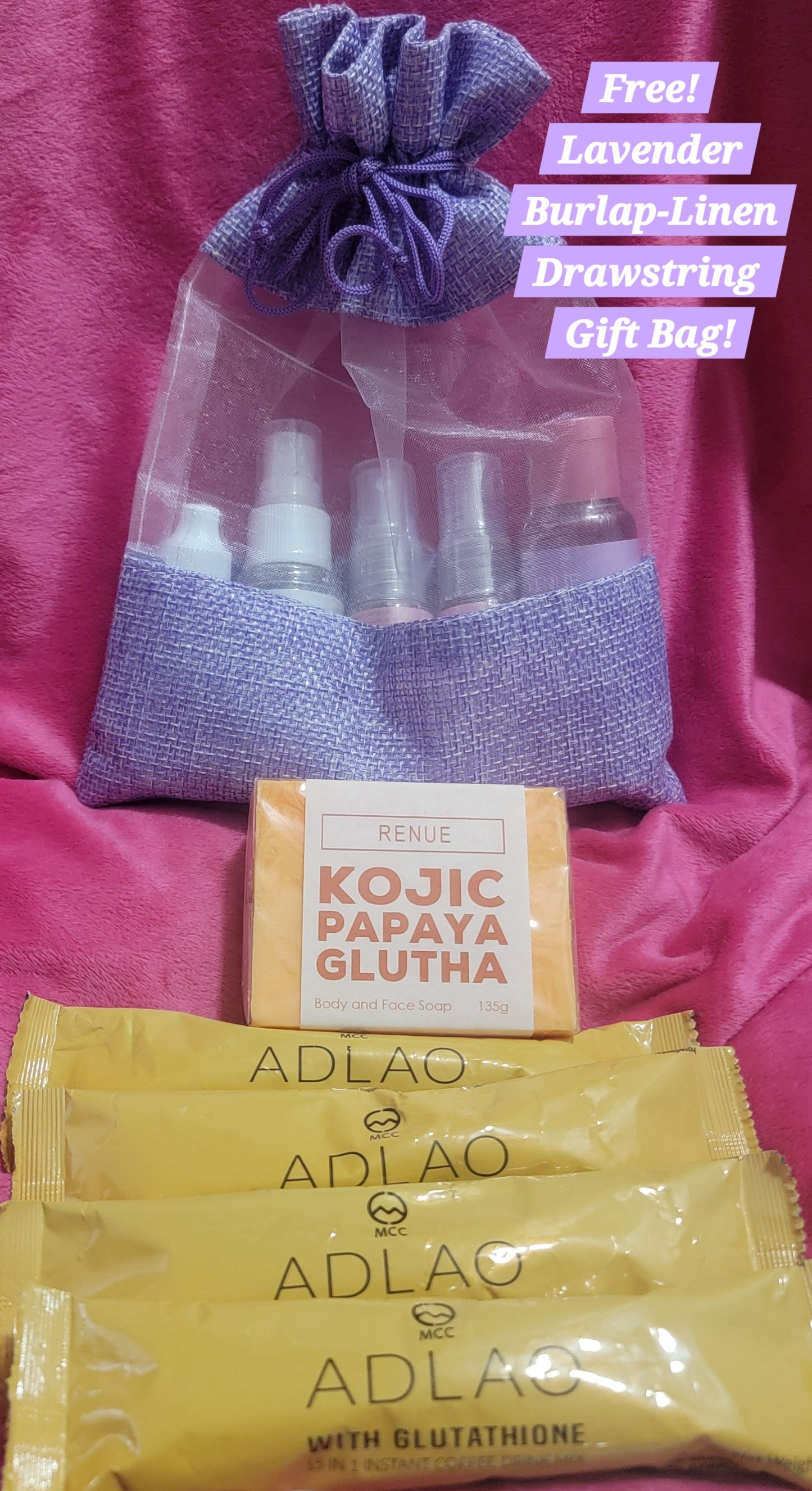 MCC PARTNER WELLNESS PKG  + Free Lavender Burlap-Linen Drawstring Gift Bag