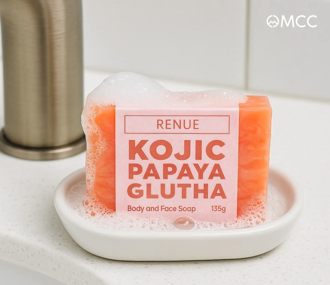 MCC Renue Kojic Papaya Glutha Body & Face Soap-- LIMITED STOCK!