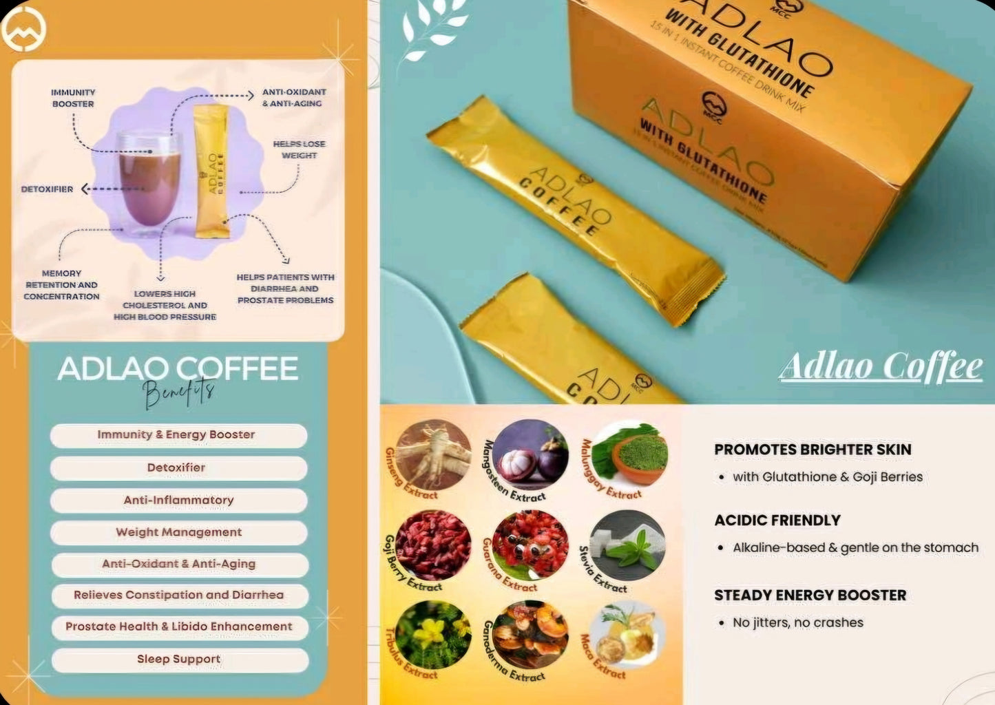 MCC Adlao Coffee-10 Sachets in a box--LIMITED STOCK!