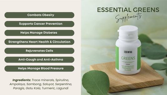 MCC Essential Greens Natural Food Supplement--60 capsules--SALE ENDS 12/31/25--SOLD OUT!--BACK ORDER IN 2 WEEKS!