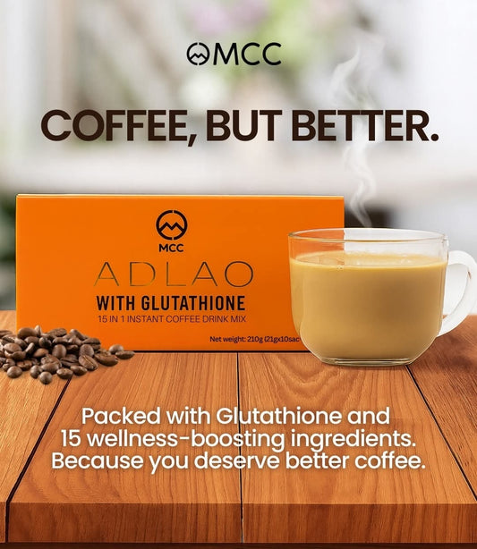 10 Boxes of Adlao Coffee 10 sachets/box with 1 Essential Greens & 1 Essential C 60 caps each--On Sale--$280 minus your discount--FREE SHIPPING