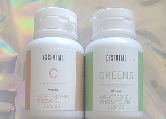 MCC ESSENTIAL CARE --GREENS & C--AVAILABLE 30 & 60 CAPSULES!  SAVE MORE!