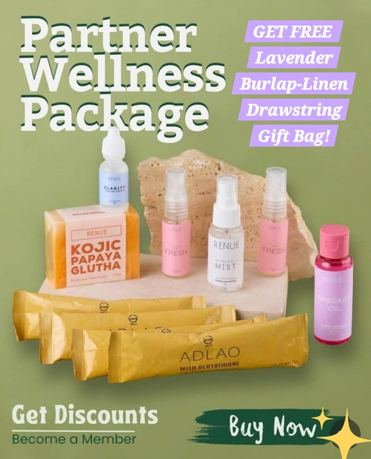 MCC PARTNER WELLNESS PKG  + Free Lavender Burlap-Linen Drawstring Gift Bag