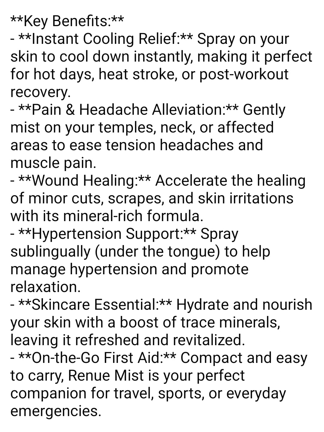 MCC Renue Mist Spray-READY TO SHIP!