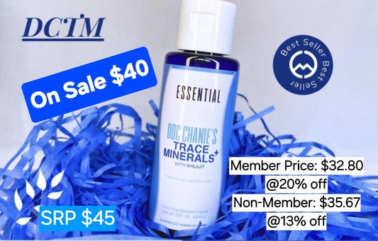 Best Seller! MCC Essential DCTM (Doc Chanie's Trace Minerals) with Shilajit- 20ml