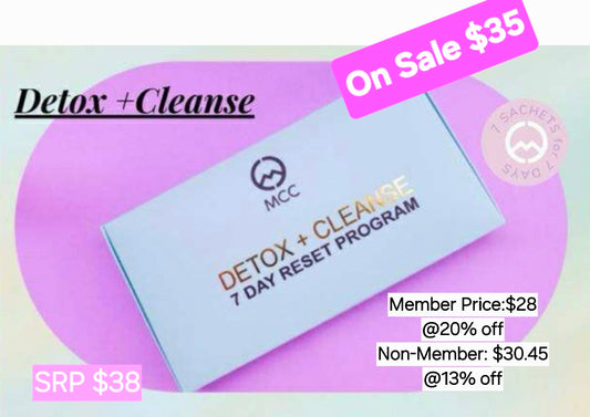 MCC Detox + Cleanse 7 Day Reset Program-SALE ENDS 03/30/26-READY TO SHIP!