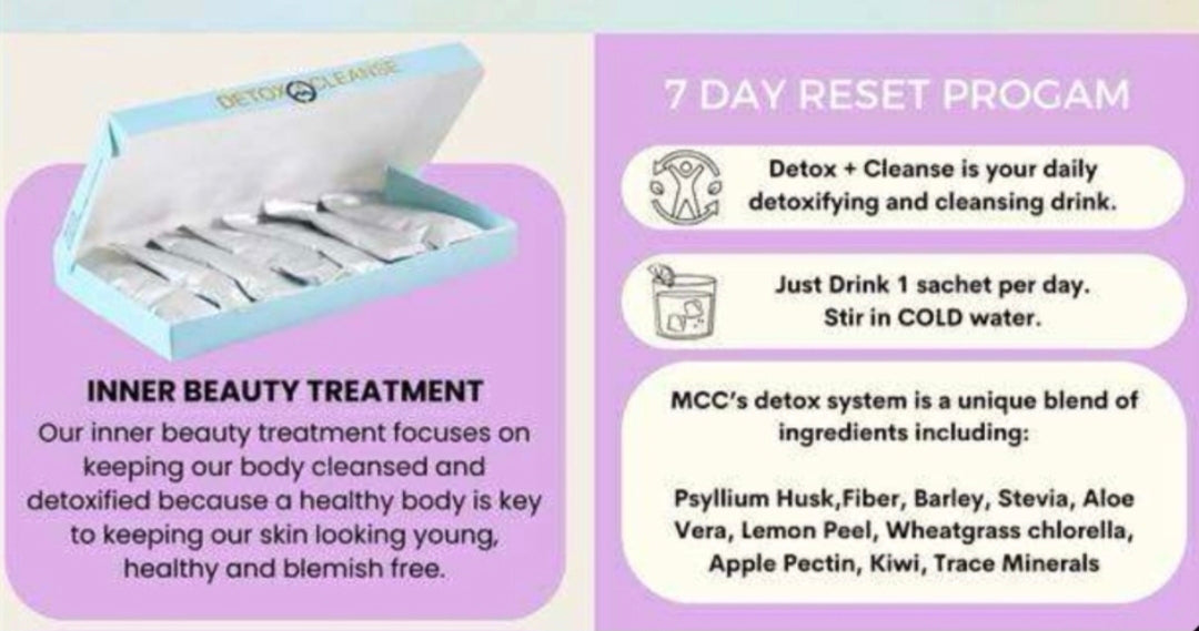 MCC Detox + Cleanse 7 Day Reset Program-SALE ENDS 2/28/26-READY TO SHIP!