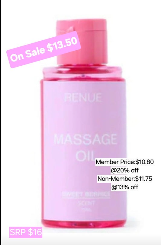 MCC RENUE MASSAGE OIL 50ML-READY TO SHIP--LIMITED STOCK!