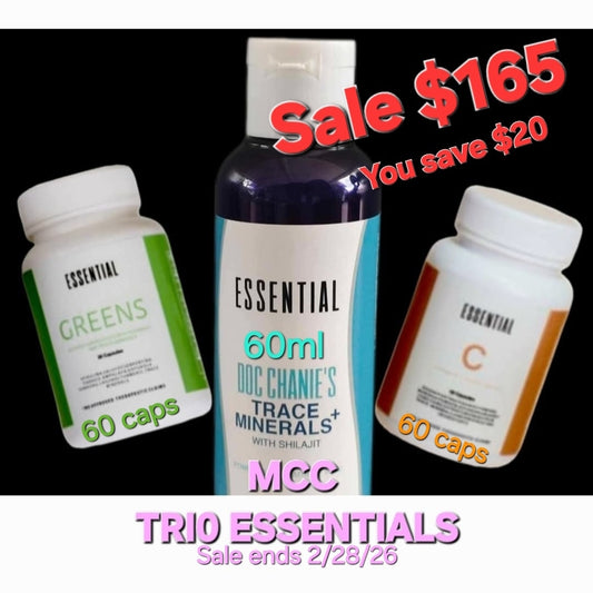 MCC ESSENTIALS TRIO SET-60/60/60-Sale Ends 2/28/26-READY TO SHIP!