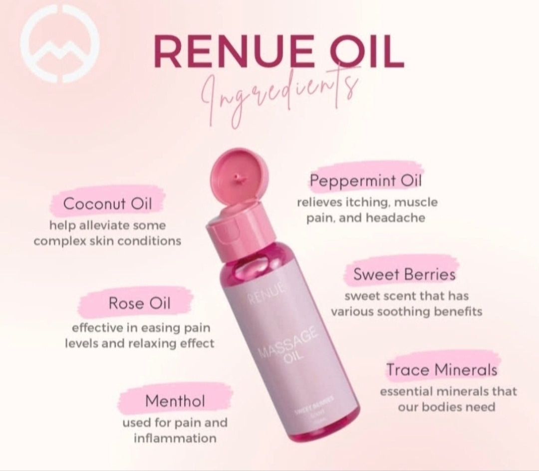 MCC RENUE MASSAGE OIL 50ML-SALE ENDS 5/30/26 -READY TO SHIP--LIMITED STOCK!
