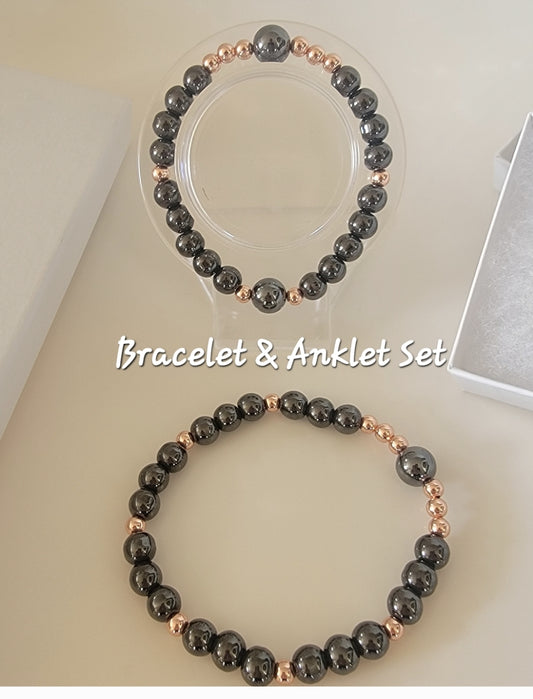 Stylish Triple Magnetic Therapeutic Bracelet & Anklet Set--FREE SHIPPING for this item!
